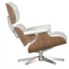 Eames Lounge đệm da trắng