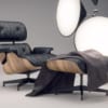 Eames Lounge đệm da đen